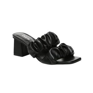 Bar III Women's Careena Ruched Strap Dress Heel Sandals Black Size 6